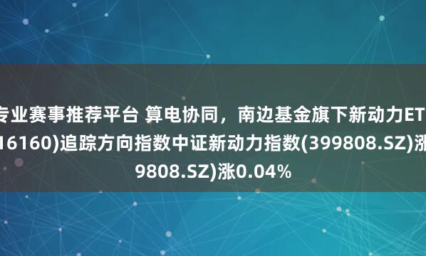 专业赛事推荐平台 算电协同,南边基金旗下新动力ETF南边(516160)追踪方向指数中证新动力指数(399808.SZ)涨0.04%