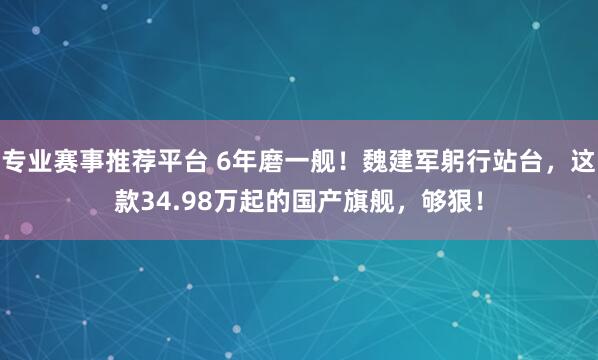 专业赛事推荐平台 6年磨一舰!魏建军躬行站台,这款34.98万起的国产旗舰,够狠!