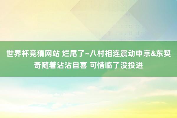世界杯竞猜网站 烂尾了~八村相连震动申京&东契奇随着沾沾自喜 可惜临了没投进