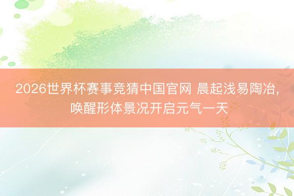 2026世界杯赛事竞猜中国官网 晨起浅易陶冶, 唤醒形体景况开启元气一天